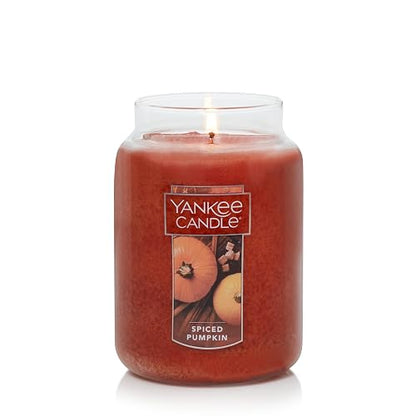 Yankee Candle Vela aromática, Aroma de Calabaza, Candelas, Melocotón, Large Jar, 1