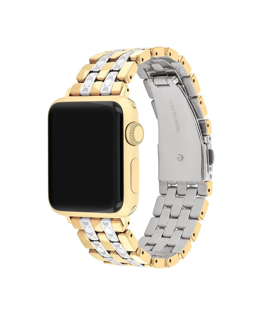 Coach Correa para Apple Watch, compatible con Apple Watch de 38 mm, 40 mm, 41 mm, correa intercambiable, crea tu estilo único