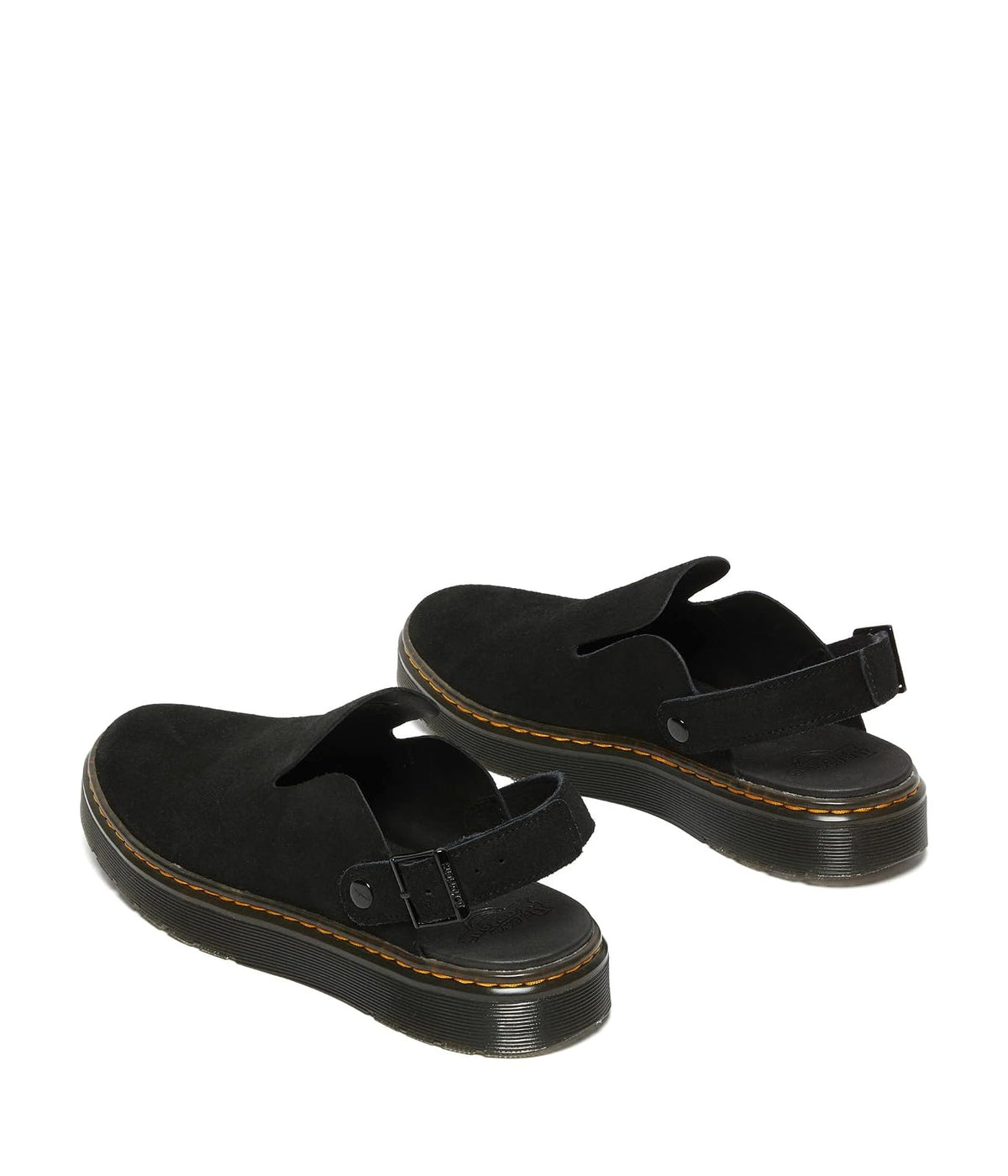 Dr. Martens Carlson - Mulas para Hombre, Black E.h Suede MB, 9 Women/8 Men