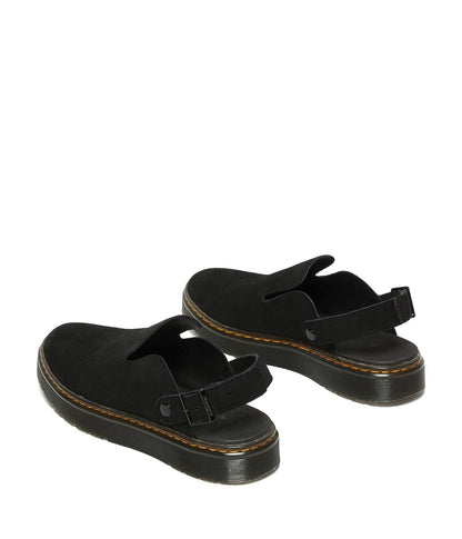 Dr. Martens Carlson - Mulas para Hombre, Black E.h Suede MB, 9 Women/8 Men