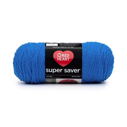 Red Heart Estambre Acrílico Peso Medio Categoría 4 - Azul 10 PCS - Sólido
