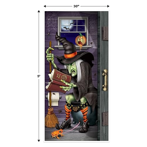 Beistle 00026 Witch Restroom Door Cover Party Accessory
