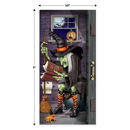 Beistle 00026 Witch Restroom Door Cover Party Accessory
