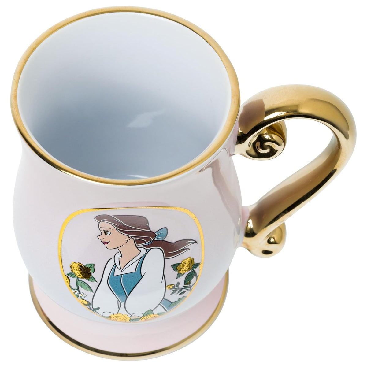 Silver Buffalo Princess Belle - Taza de cerámica con patas de 496 ml