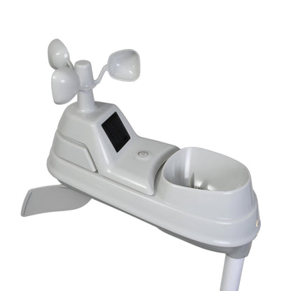 AcuRite Iris (5 en 1) Sensor de clima con medidor de lluvia, velocidad del viento, dirección del viento, temperatura y humedad (06004M)
