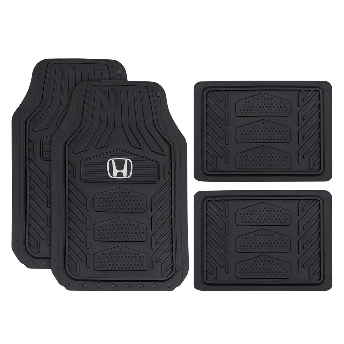 Plasticolor Honda Weatherpro 4 PC Juego de Alfombrillas para Piso, Color Negro, Talla única