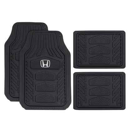 Plasticolor Honda Weatherpro 4 PC Juego de Alfombrillas para Piso, Color Negro, Talla única