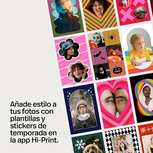 Polaroid Hi-Print 2nd Generation - Impresora portátil 2x3 conectada Bluetooth, Impresora de sublimación, Color Negro