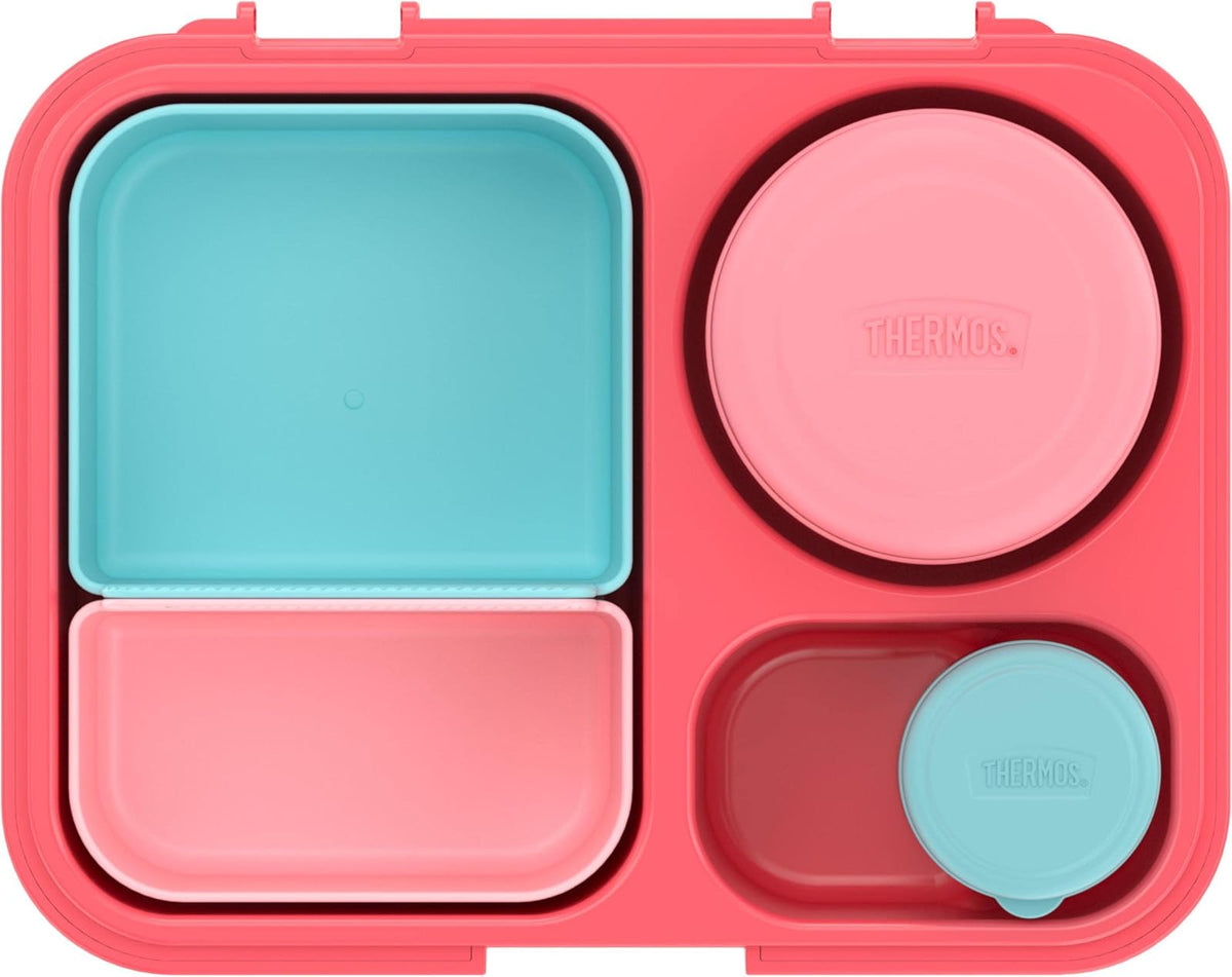 THERMOS - Kit de almacenamiento de alimentos para niños, 8 piezas, color rosa/melocotón