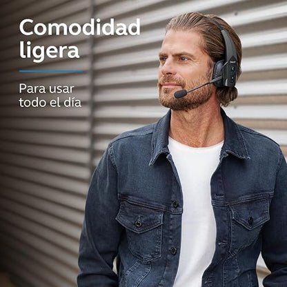 BlueParrott Auriculares Bluetooth B350-XT | Auriculares con cancelación de ruido del 96% para conductores de camiones; ligeros, cómodos, IP54, 24 h de autonomía
