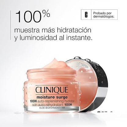 Clinique Moisture Surge 100H Crema Hidratante en Gel | Ácido Hialurónico | Sin Aceite, Ácido Hialurónico, Hidratación Profunda para Todo Tipo de Piel