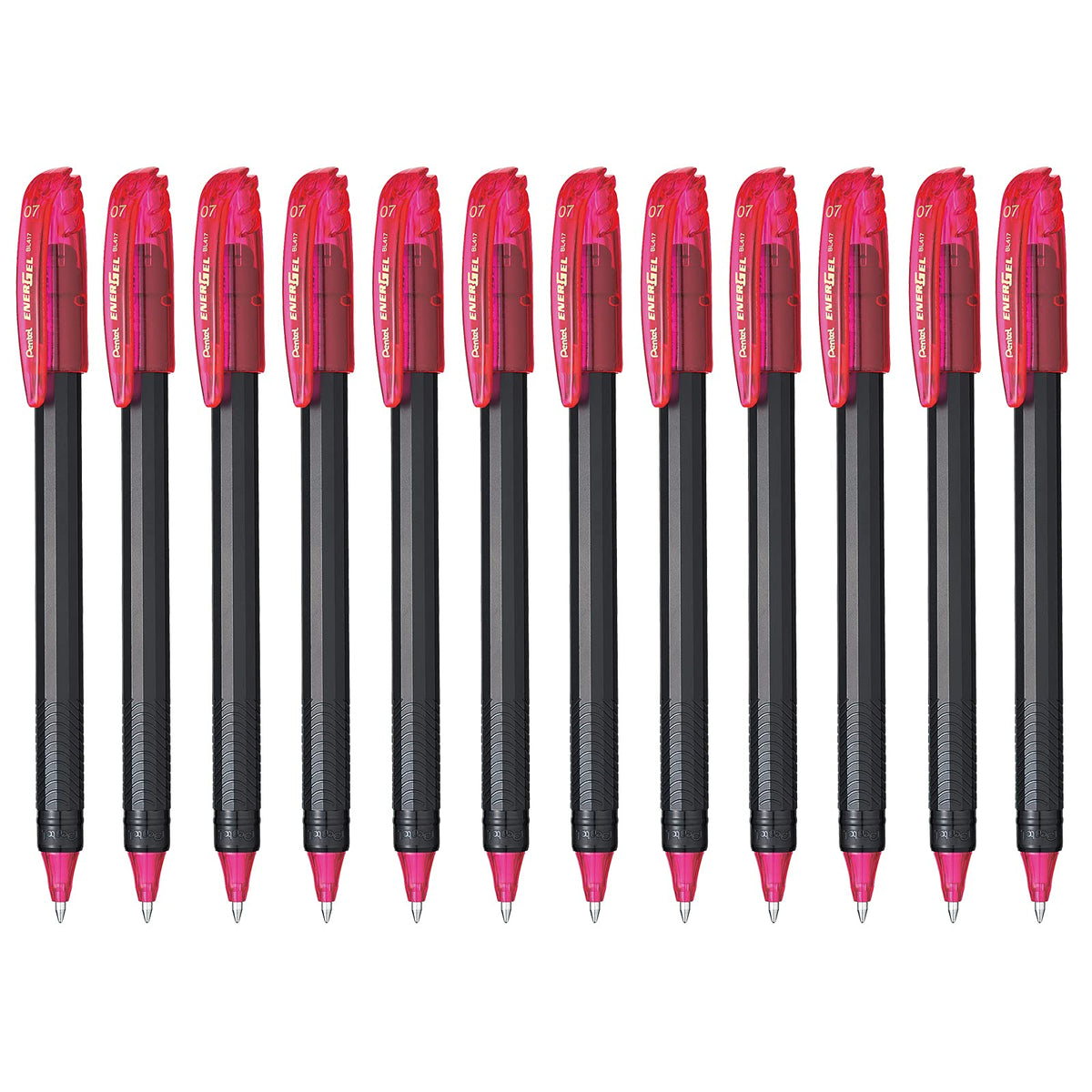 Pentel EnerGel Bolígrafo de Gel, 0.7 mm - Rosa