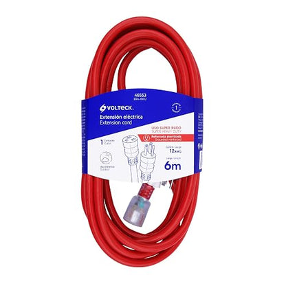 Volteck ERA-6X12, Extensión Reforzada aterrizada 6 m 3x12 AWG