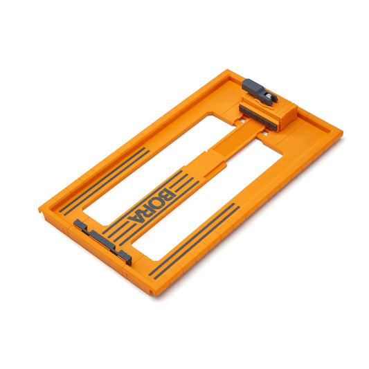 Placa de sierra BORA NGX RT para guía de sierra circular, para cortes rectos, diseñada para usar con el sistema de borde de abrazadera BORA NGX y WTX, ajustable para adaptarse a la mayoría de las