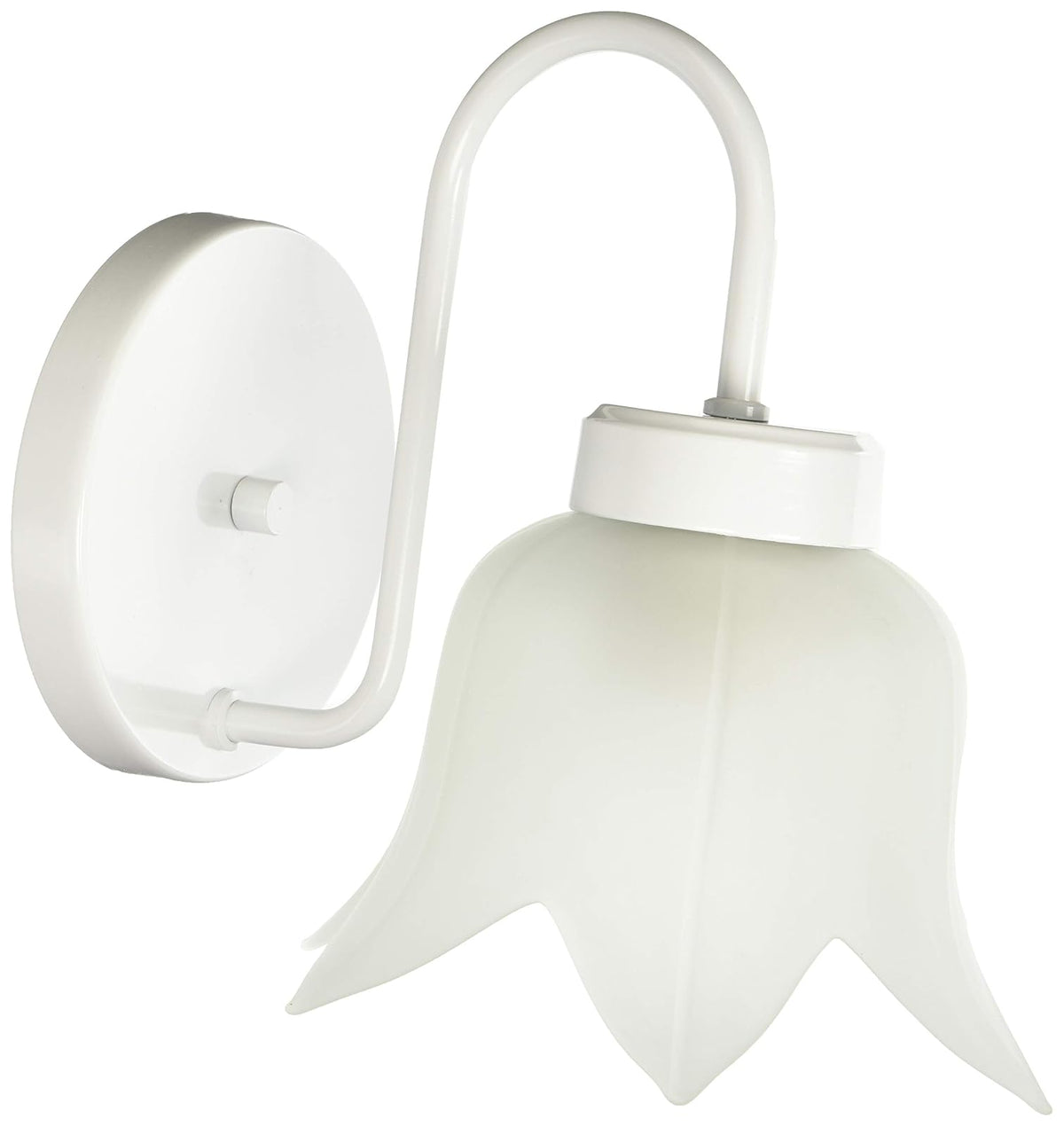 MAXXI MX-AR6610/B Lámpara Arbotante Decorativo Pared, Vidrio Mate Flor