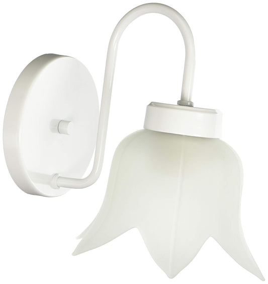 MAXXI MX-AR6610/B Lámpara Arbotante Decorativo Pared, Vidrio Mate Flor