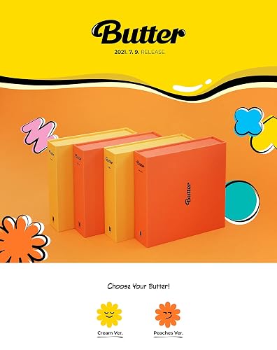 BTS Butter [CD Single] – Audio CD con póster, libro de fotos y tarjetas coleccionables