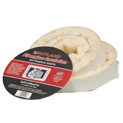 Rutland Fireplace Insert Insulation Fiberglass, 1-1/2-Inch by 10-Feet