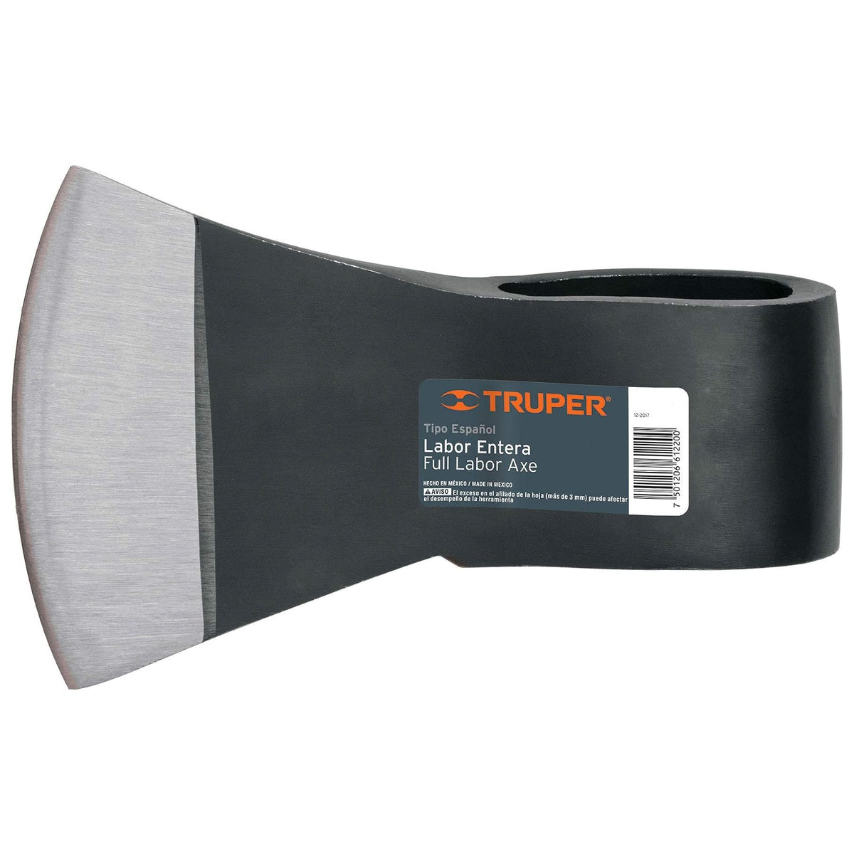 Truper LE-3, Hacha tipo español de 3 lb, labor entera sin mango