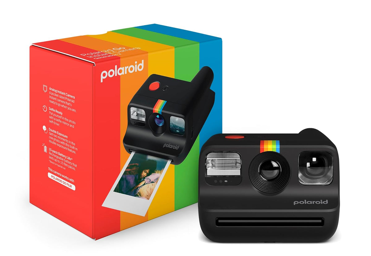 Polaroid Go Generation 2 Mini Cámara de Película Instantánea - Negro - - Cámara Gen2