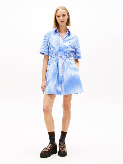 Tommy Hilfiger TJW Mini Stripe Shirt Dress Vestido Informal Mujer