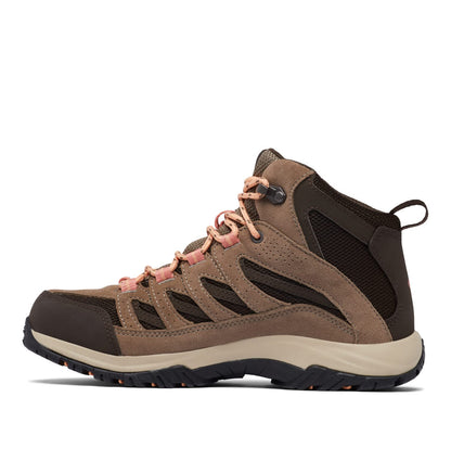 Columbia Crestwood, para mujeres, impermeabilidad media Bota para senderismo para Mujer - 25.0 cm - Cordovan - Mud