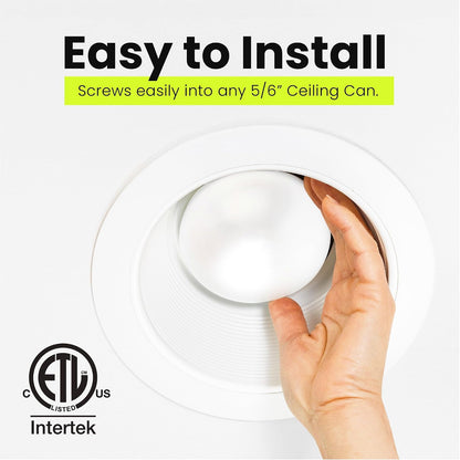Feit Electric - Bombillas LED BR30, equivalente a 100 W, regulables, base estándar E26, 80 CRI, 1400 lúmenes, 2700 K, blanco suave, 120 V, 10 años de vida, clasificación húmeda, paquete de 6,