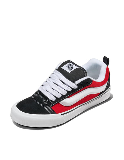 Vans Knu Skool Tenis Retro para Mujer - 28.5 cm - Rojo - blanco verdadero
