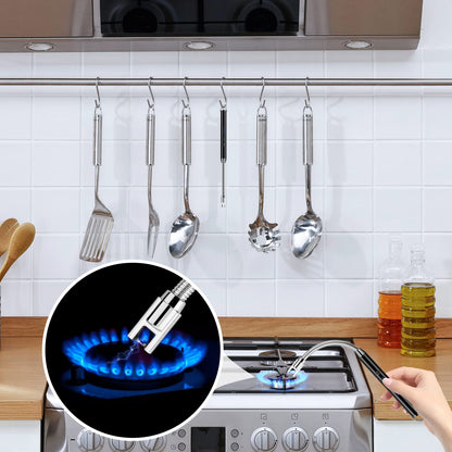 Encendedor Electrónico, Encendedor Electrico Recargable con Indicador de Batería, Encendedor Arco Eléctricos para Encender Velas, Gas, Barbacoa, Cocina y Fuegos Artificiales, Apagado Inteligente