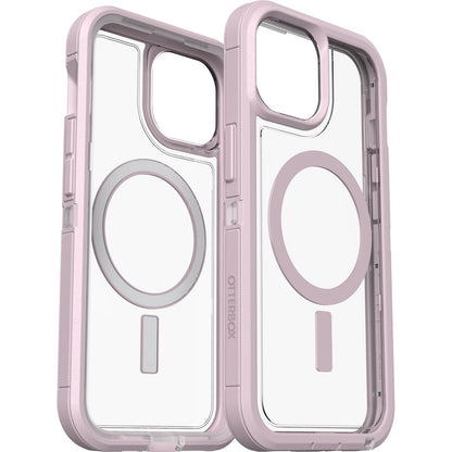 OtterBox - Funda Transparente para iPhone 16e, 15, 14 y 13 Defender Series XT - Mountain Frost (Transparente), sin visualización, Resistente, se Ajusta a MagSafe, Accesorio de cordón