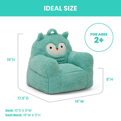 Delta Children Sillón Cozee Buddy Búho - Color: Turquesa