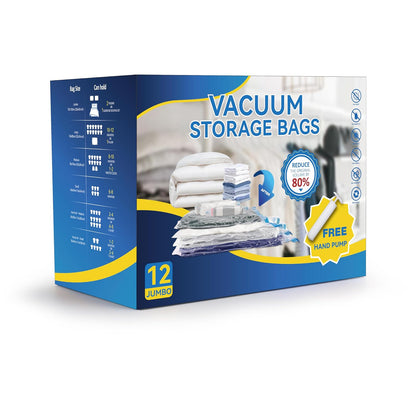 Simple Deluxe Bolsas de Almacenamiento de Compresión Jumbo 12 Unidades - 12*Jumbo