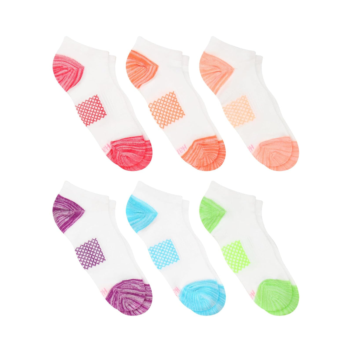 Hanes Hanes Women's Socks, Lightweight Socks, No Show and Super No Show, 6-pack Calcetín casual Mujer