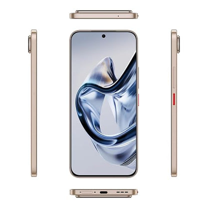 nubia Air 6.8" AMOLED 120Hz, 256GB + 20GB RAM, Triple Cámara 50MP, Selfie 20MP, Android 15, 5G, IP68/IP69 Dorado