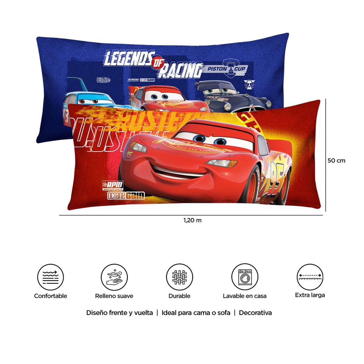 Almohada Súper Jumbo Cars Legends