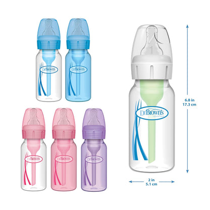 Dr. Brown's - Juego de biberones Options Slow Flow para bebés amamantados, 4 onzas