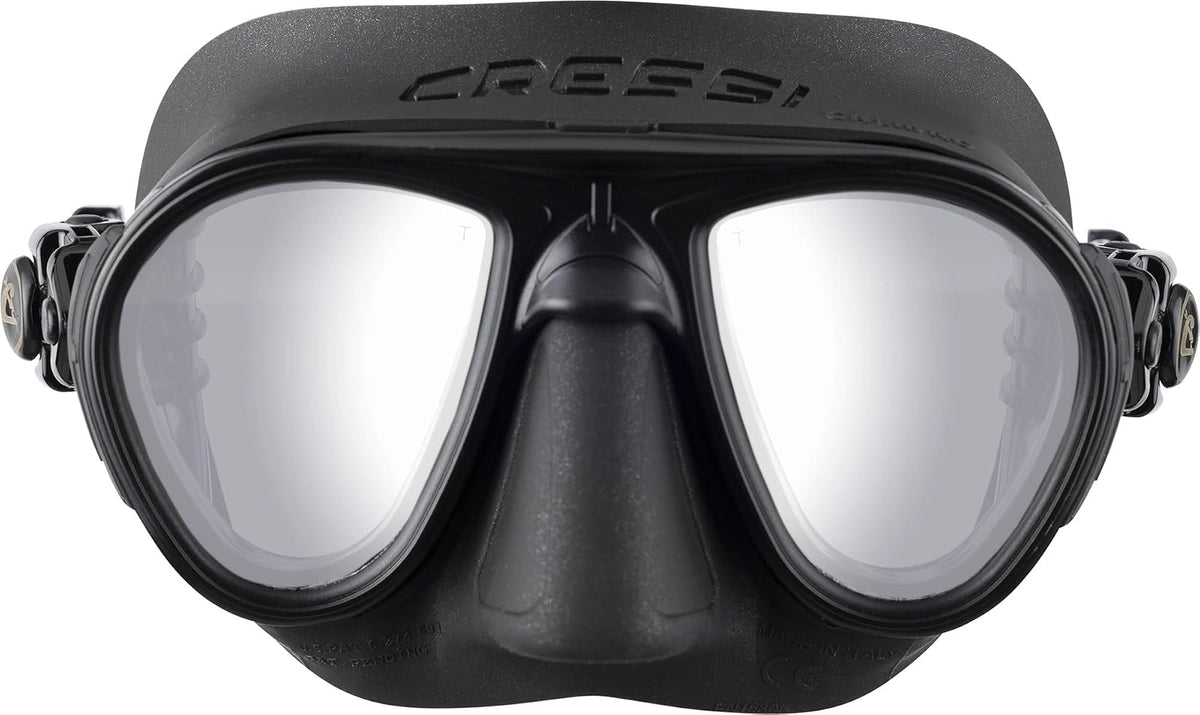 Cressi - Máscara de Buceo para Adultos, Tope de Niebla, bajo Volumen, Vista Amplia, Calibre: Fabricada en Italia