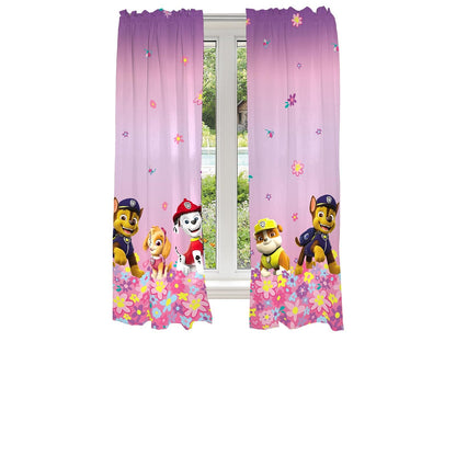 Franco Patrulla Canina Cortinas Infantiles de Microfibra - 208.3An x 160Al cm (1 Paneles) - Paw Patrol Girls