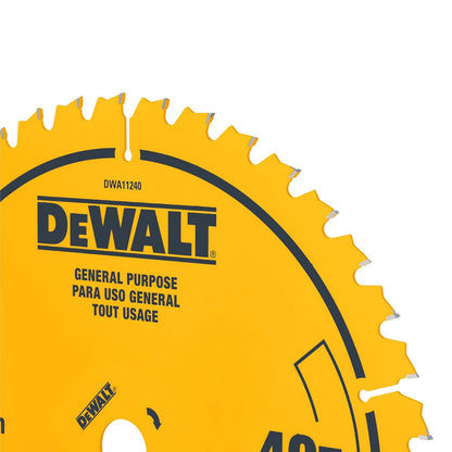 DEWALT 12 pulgadas. Hoja de sierra de uso general 40T (DWA11240)