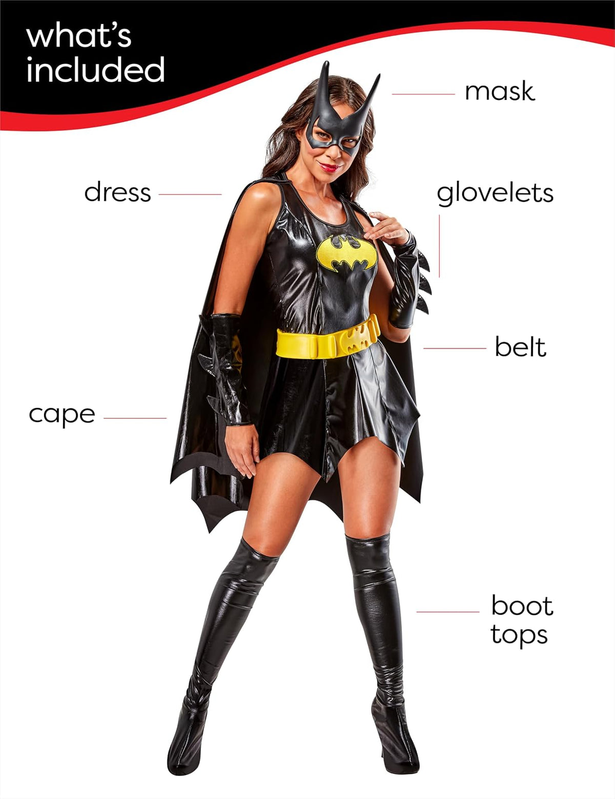 Secret Wishes DC Comics Deluxe Batgirl - Disfraz para Adulto, como se Muestra