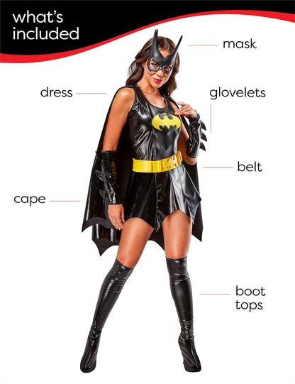 Secret Wishes DC Comics Deluxe Batgirl - Disfraz para Adulto, como se Muestra