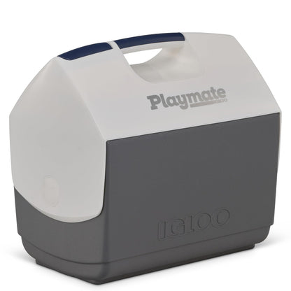 Igloo Maxcold Playmate Elite, Carbonita de 16 Cuartos | Baúl de hielo aislado, capacidad para 30 latas, diseño de tienda de campaña, tapa de botón, asa de transporte moldeada - Carbonite