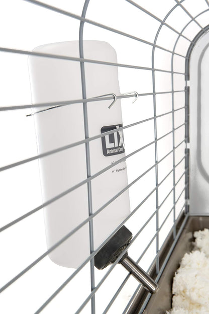 Lixit Botellas de Agua de Boca Ancha sin BPA con gráficos Coloridos para cobayas, Ratas, Chinchillas y Otros Animales pequeños. (32 onzas, translúcido), WBF32