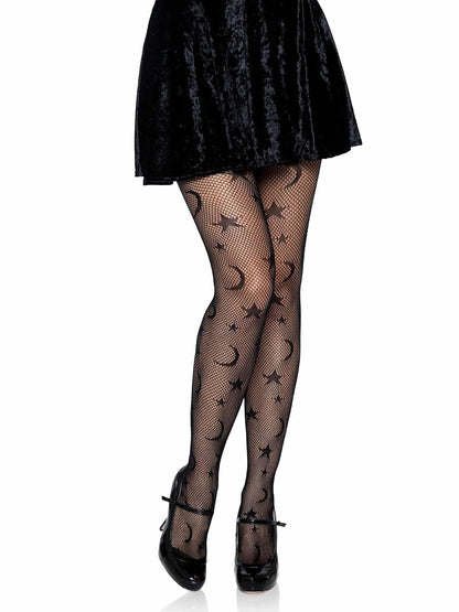 Leg Avenue Women's Dark Alternative Fishnet Tights