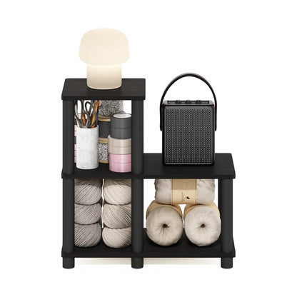 Furinno 14032EX/BK Turn-N-Tube Accent Decorative Shelf, Espresso/Black