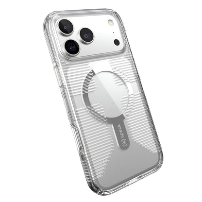 Speck GEMSHELL Grip +MS Funda para iPhone 17 Pro MAX, Transparente/Transparente, Agarre Protector Delgado, protección contra caídas, Compatible con MagSafe