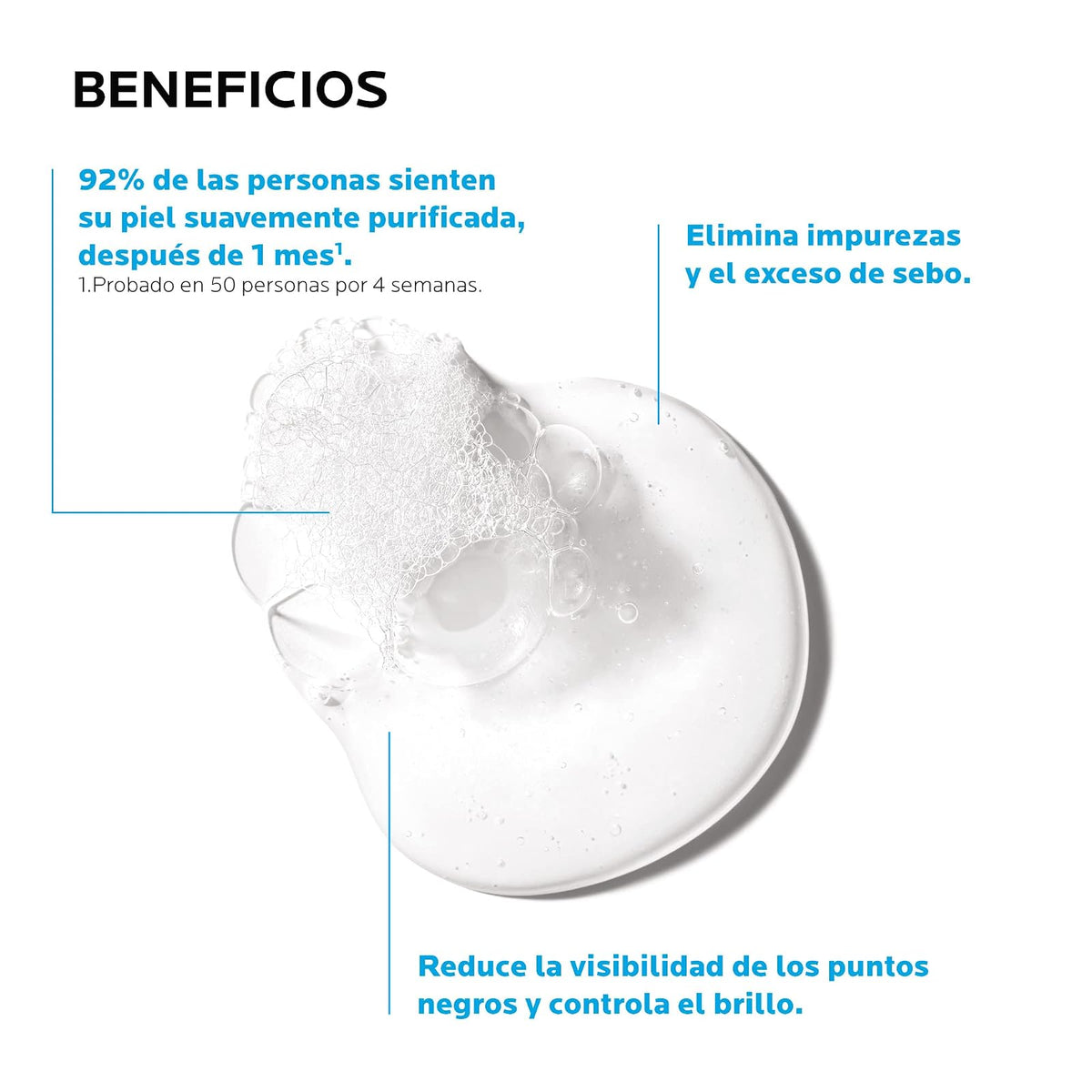 La Roche-Posay Effaclar Gel Limpiador Purificante Anti-Imperfecciones 400ml | Limpiador Dermatológico, Controla Exceso de Sebo, Piel Mixta a Grasa con Tendencia Acneica, Rostro y Cuerpo