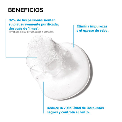 La Roche-Posay Effaclar Gel Limpiador Purificante Anti-Imperfecciones 400ml | Limpiador Dermatológico, Controla Exceso de Sebo, Piel Mixta a Grasa con Tendencia Acneica, Rostro y Cuerpo