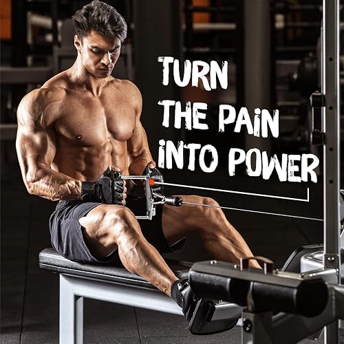 Yes4All Mango de Doble Agarre en D para Poleas, Agarres para Entrenamiento de Brazos y Espalda, Accesorios de Gym para Ejercicios de Fuerza