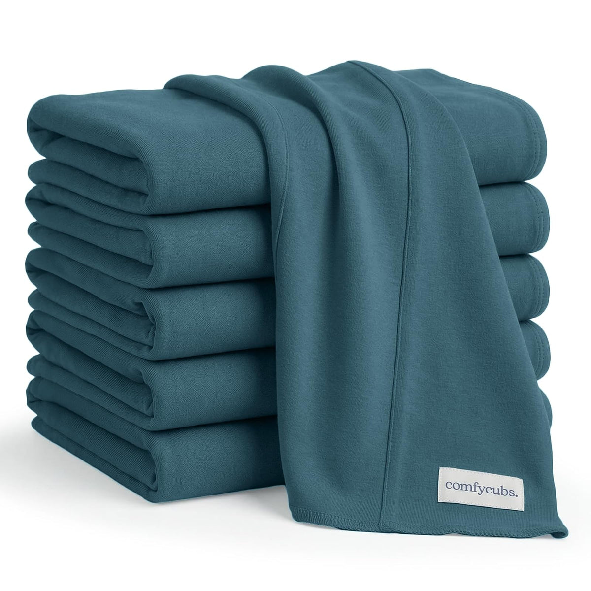 Comfy Cubs Pañitos para Eructar de Algodón para Bebé, 10 Piezas, Mora - Neptuno - Pack of 6